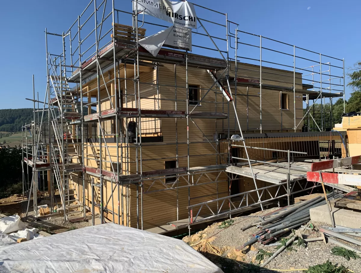Entstehung Wohnhaus in Böckten aus Truberholz, Einfamilienhaus, Wohnhaus, Small House, Von unserem Team wird Ihr Bauvorhaben aus einer Hand projektiert und zur Umsetzung vorbereitet.  Wir bieten Ihnen Gesamtlösungen für Ihr Traumobjekt
