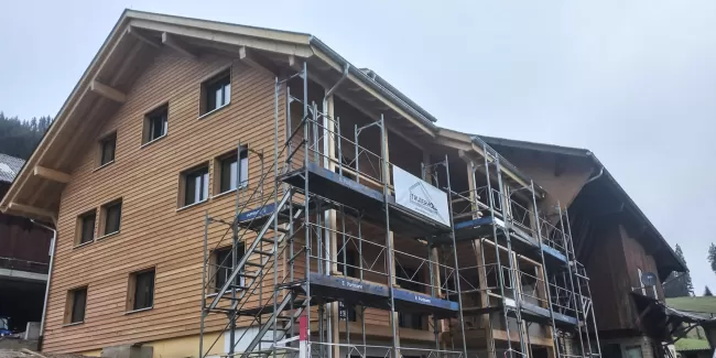 Neubau Wohnhaus Bauernhaus aus Truberholz