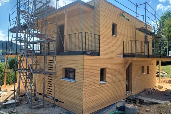Entstehung Wohnhaus in Böckten aus Truberholz, Einfamilienhaus, Wohnhaus, Small House, Von unserem Team wird Ihr Bauvorhaben aus einer Hand projektiert und zur Umsetzung vorbereitet.  Wir bieten Ihnen Gesamtlösungen für Ihr Traumobjekt